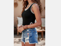 Pol - Bella Ribbed Knit Tank Vest