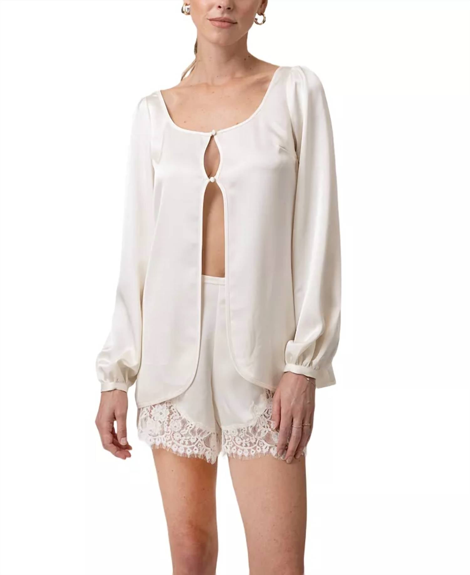 Line And Dot - Nicolo Satin Top