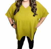 Zenana - Basic Oversized Blouse - Plus