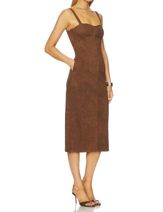 Karina Grimaldi - Olivia Suede Midi Dress