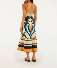 Farm Rio - TROPICAL GRAPHIC SLEEVELESS MAXI DRESS