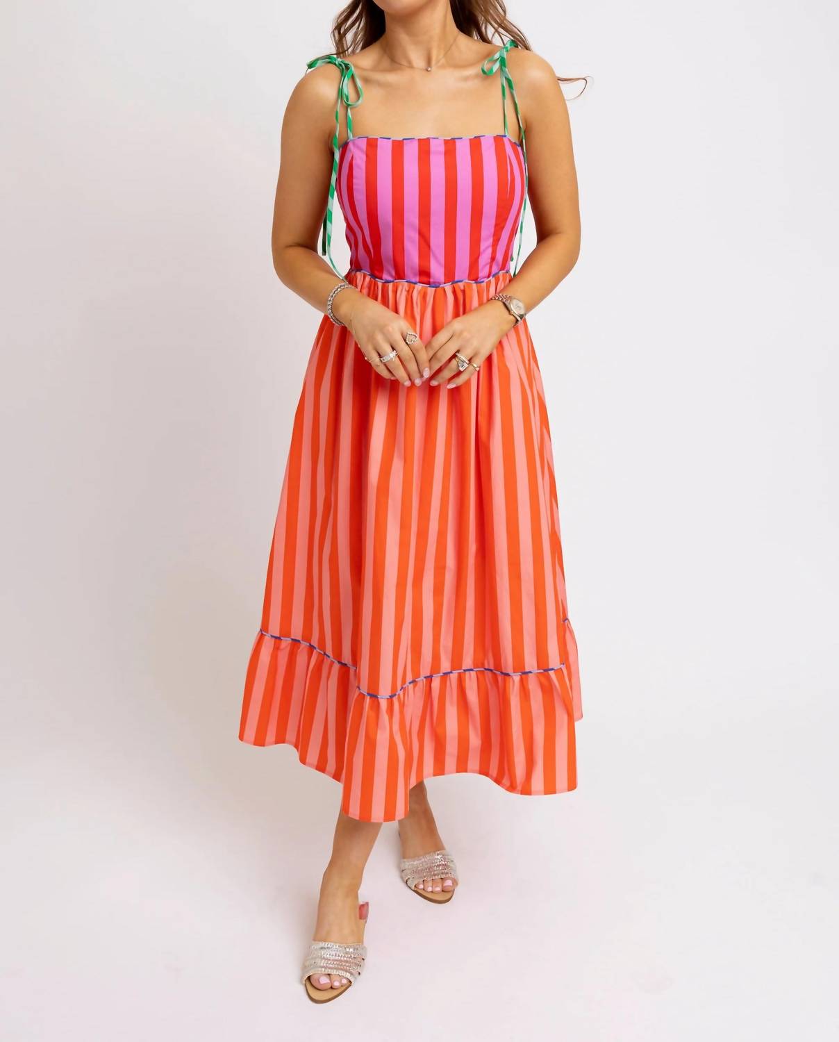 Karlie - Women's Sunkissed Stripe Maxi Dress