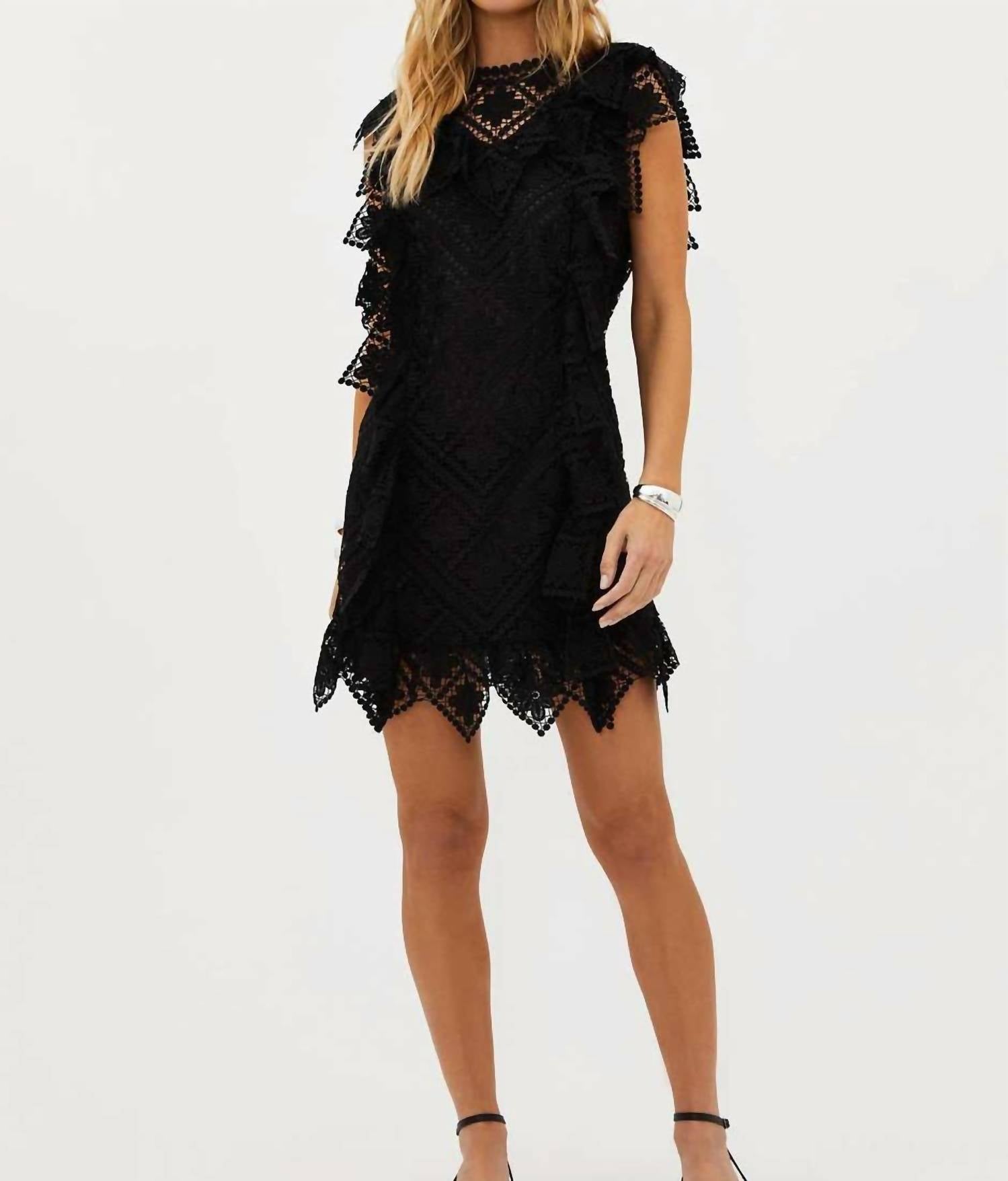 Beach Riot - Eugenia Macramé Lace Mini Dress