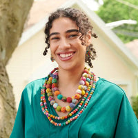 World Finds - Women's Kantha Inlet Necklace