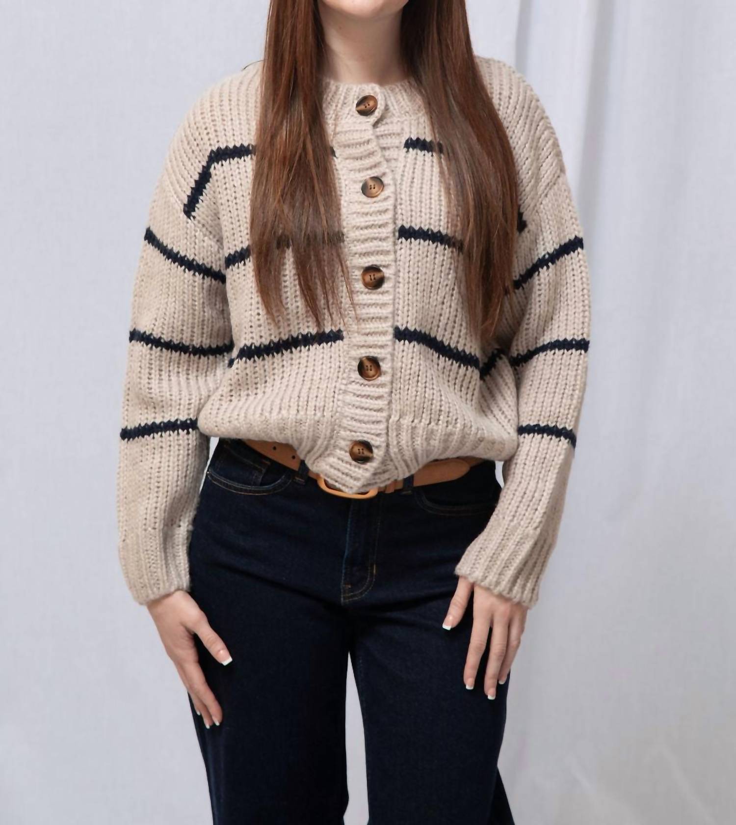 Dress Forum - Lori Striped Cardigan