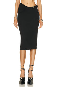 Versace - Viscose La Greca Midi Skirt