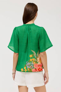 Johnny Was - FLUTTER SLEEVE BLOUSE