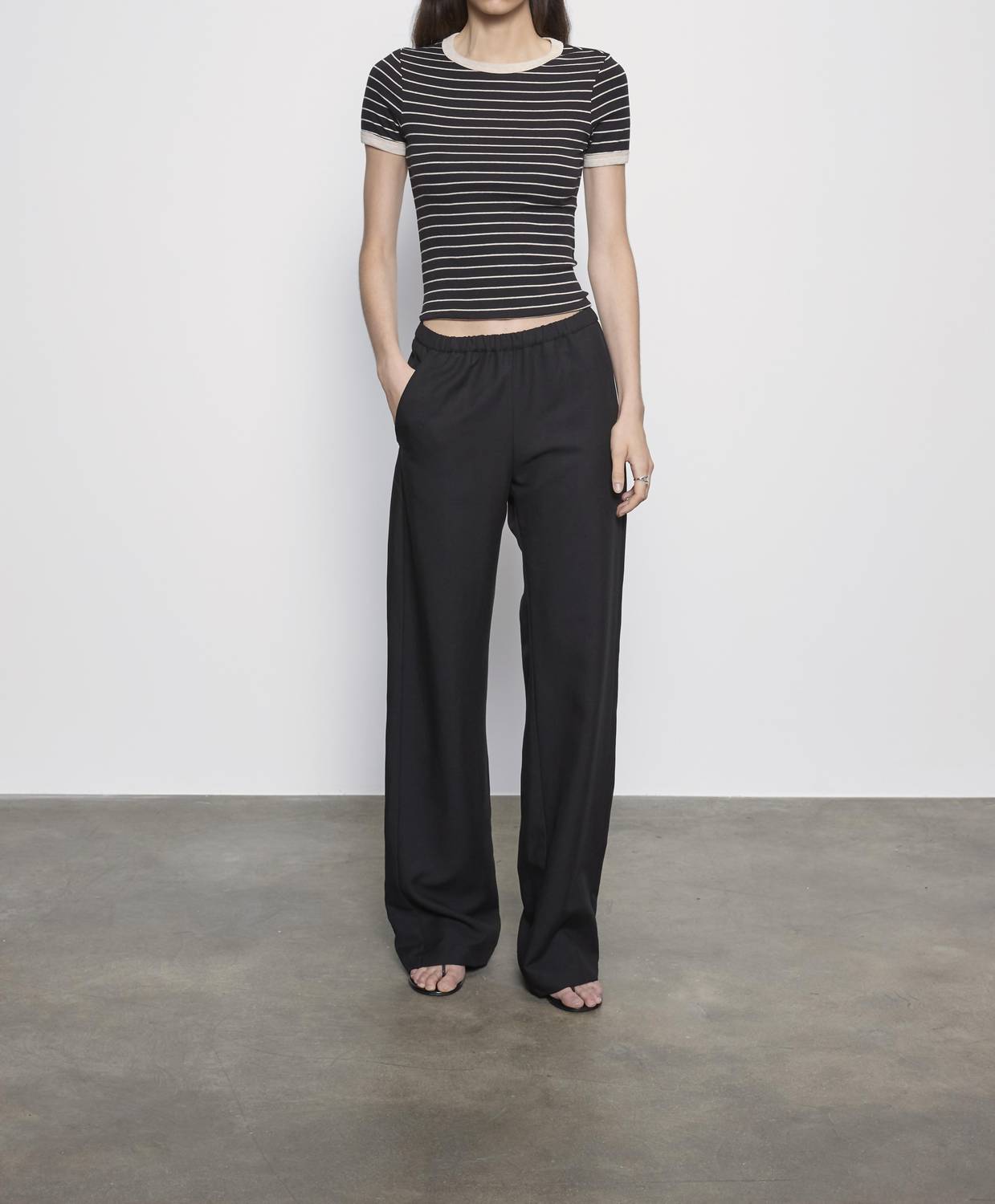 Enza Costa - COTTON STRIPE CLASSIC SHORT SLEEVE TEE