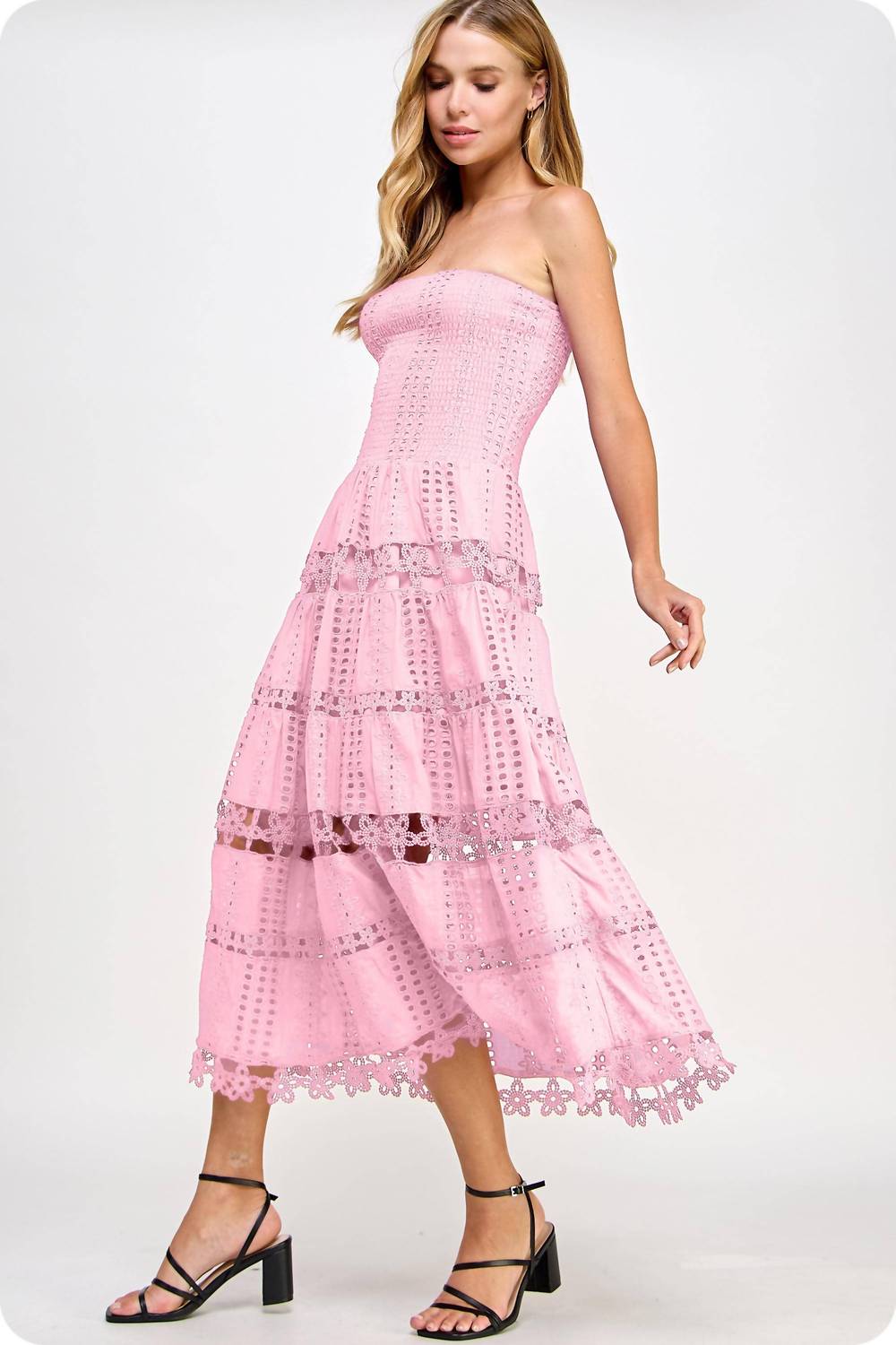 Strut & Bolt - Lena Eyelet Midi Dress