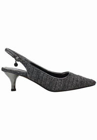 J. Renee Women's Battista Slingback Pump in pewter - women's heels