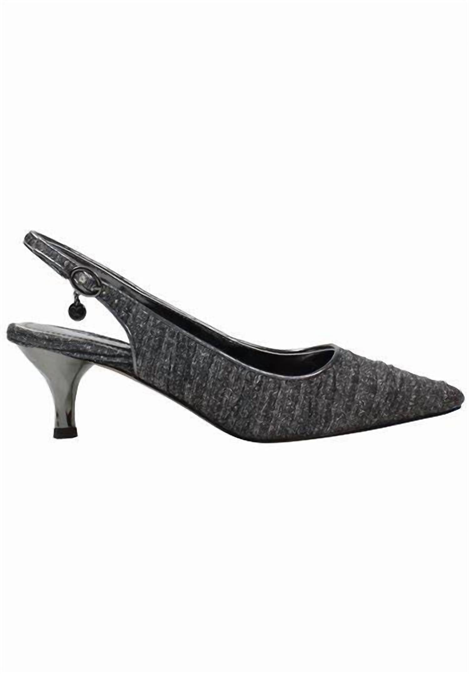 J. Renee Women's Battista Slingback Pump in pewter - women's heels