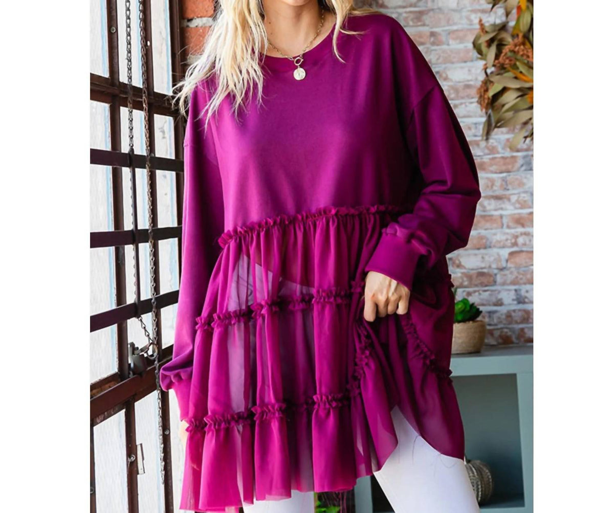 First Love - Layered Chiffon Top