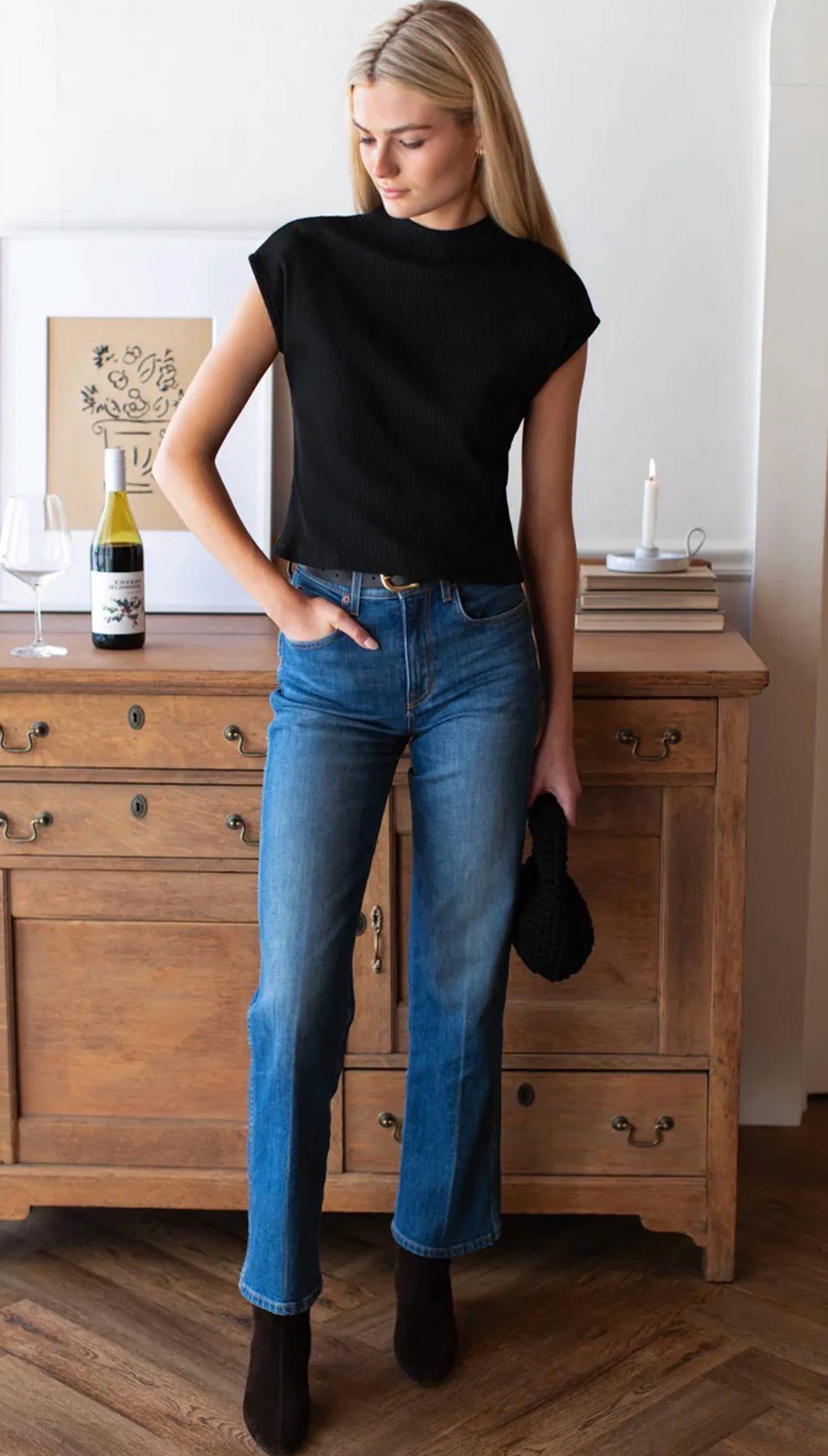 Emerson Fry - Knit Mock Neck Top