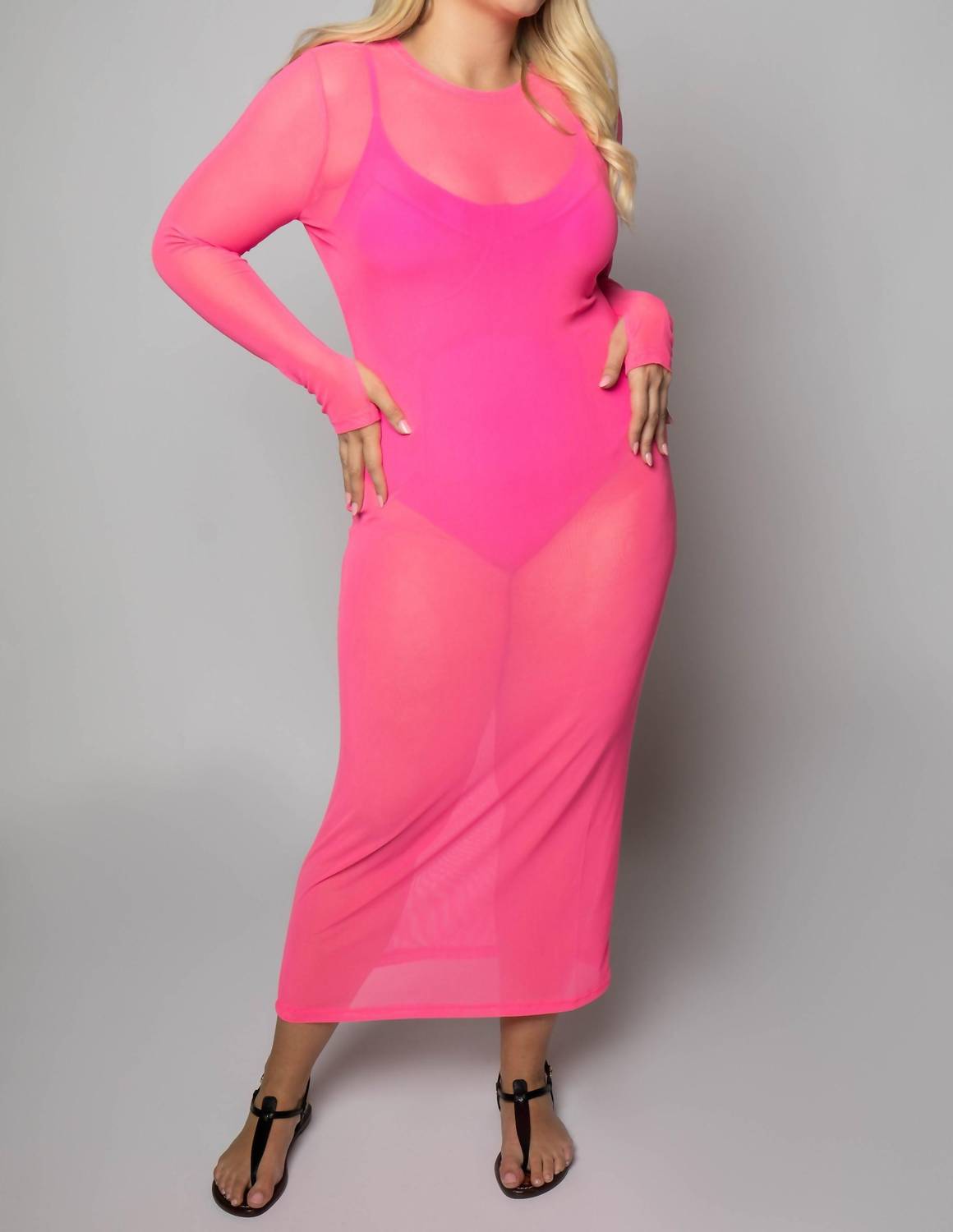 Good American - Mesh Maxi Dress - Plus