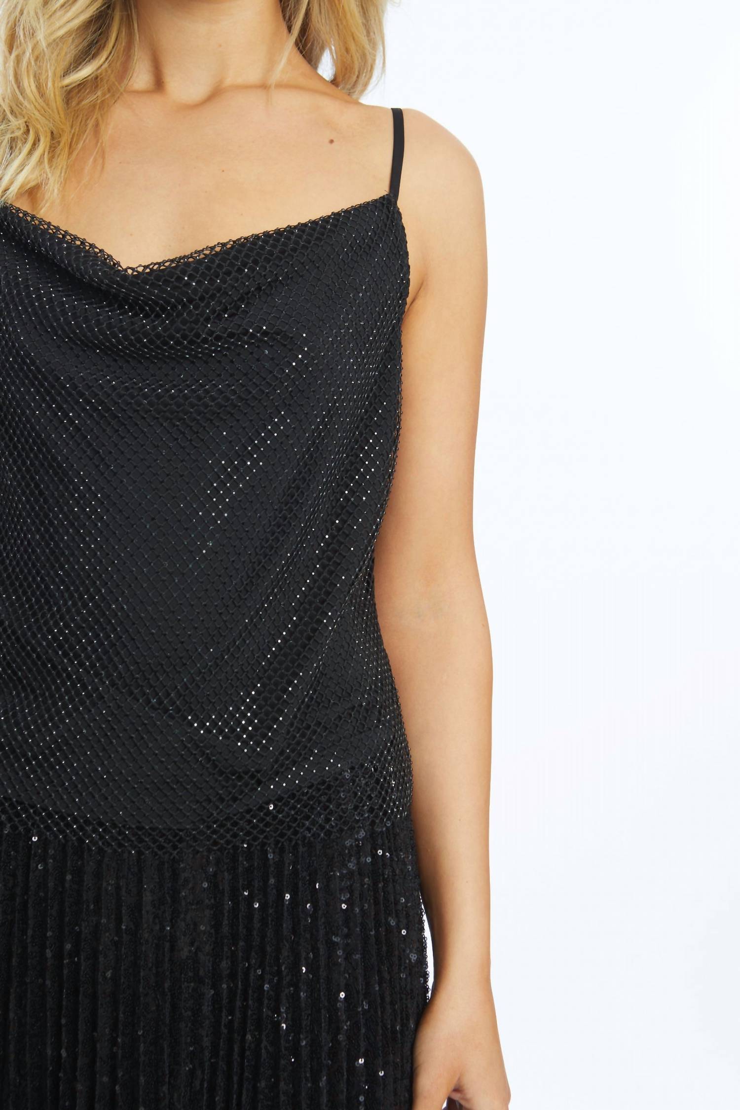 Caballero - Leelee Beaded Mesh Tank Top