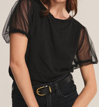 Velvet By Graham & Spencer - Cotton Slub Novelty Justine Top