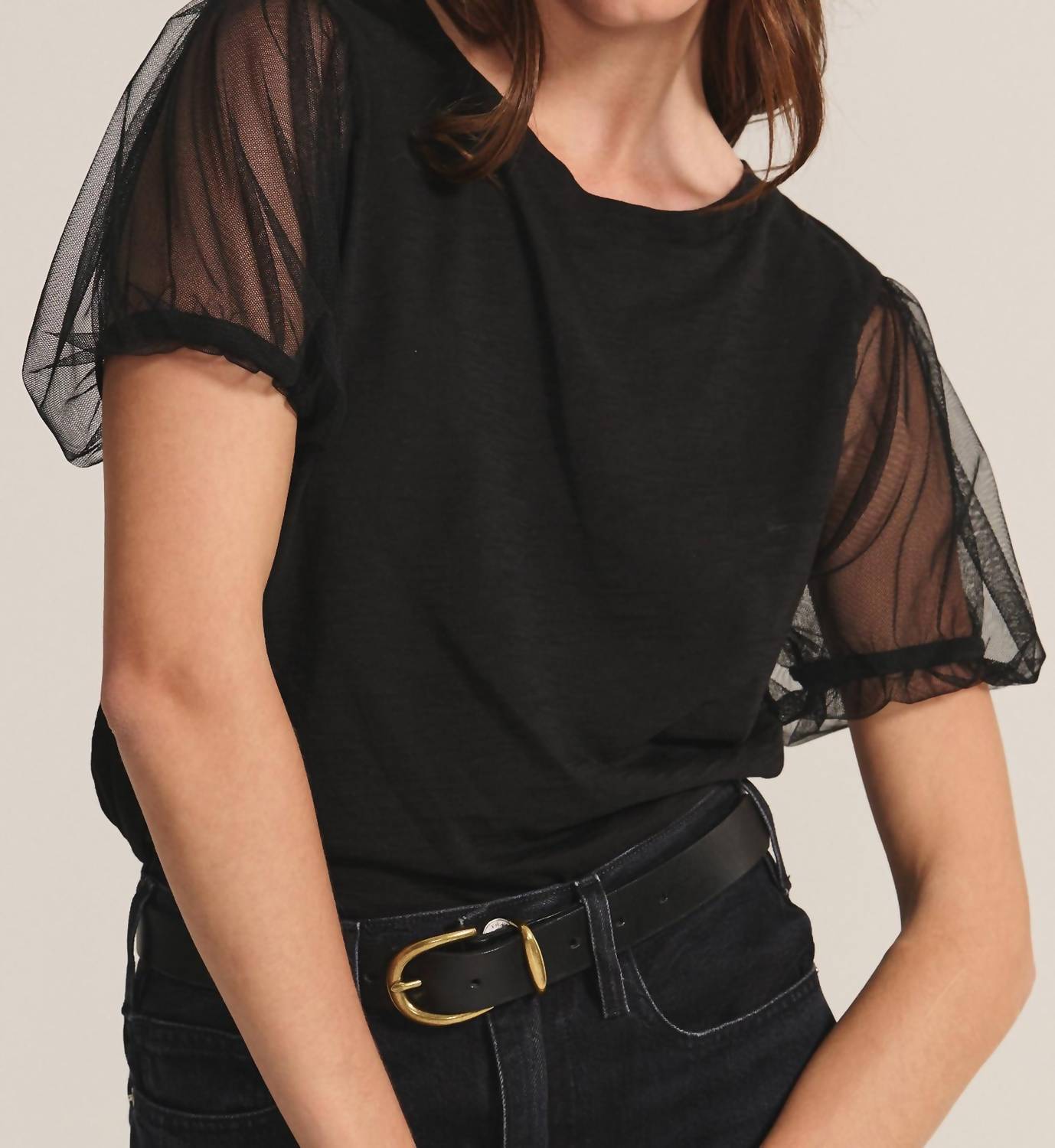 Velvet By Graham & Spencer - Cotton Slub Novelty Justine Top