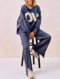 Bibi - Love Patchwork Fleece Sweatshirt
