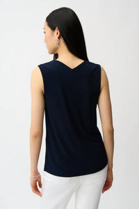 Joseph Ribkoff - Silky Knit Sleeveless V-Neck Top
