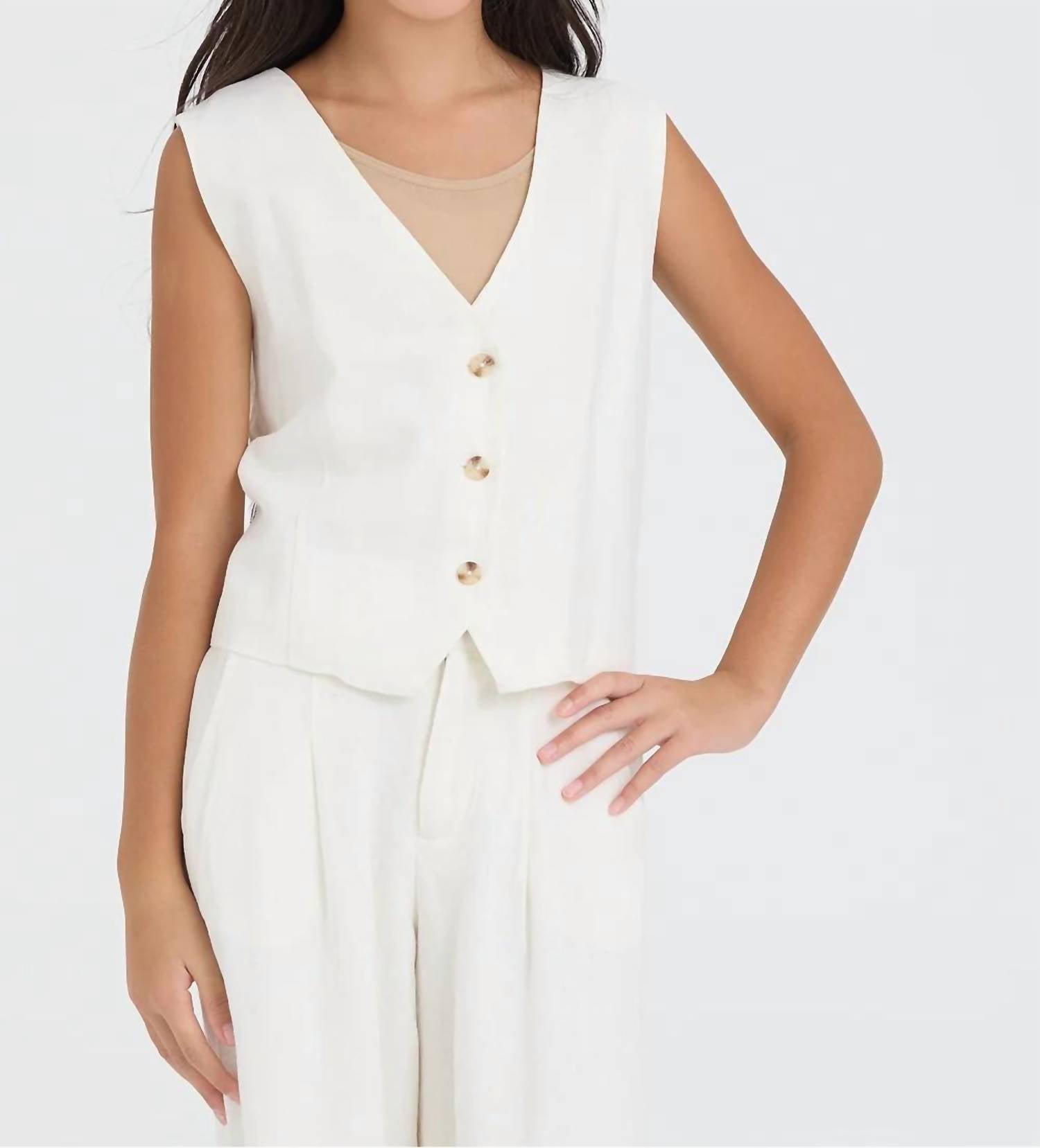 Vintage Havana - Kid's Button Up Vest