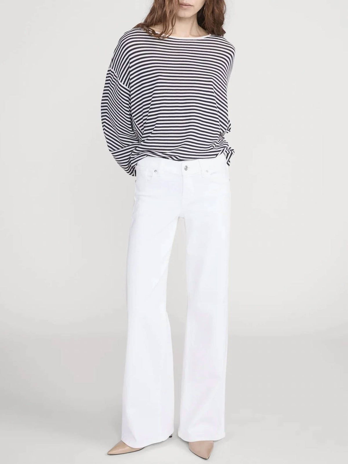 Frame - Low-rise Le Slim Palazzo Jeans