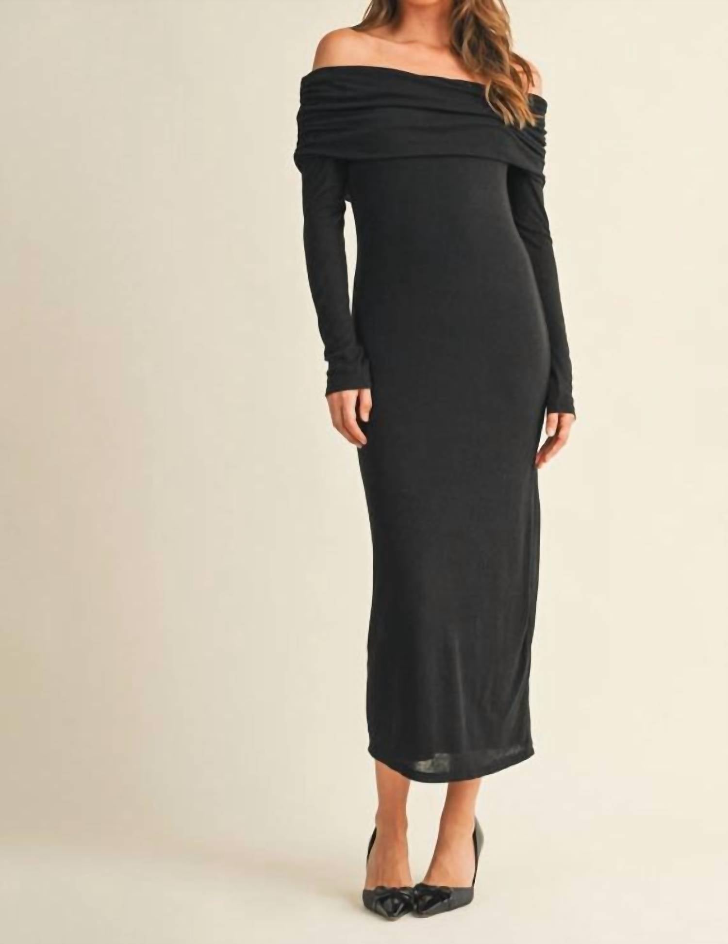 Mustard Seed Let's Go Dress in black - women's dress