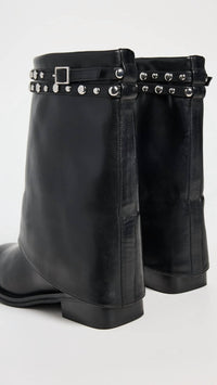 Free People - Women's Scorpio Studded Foldover Boot