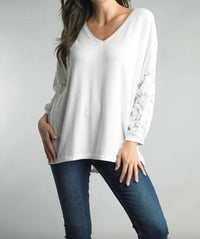 Tempo Paris - LACE KNIT TOP