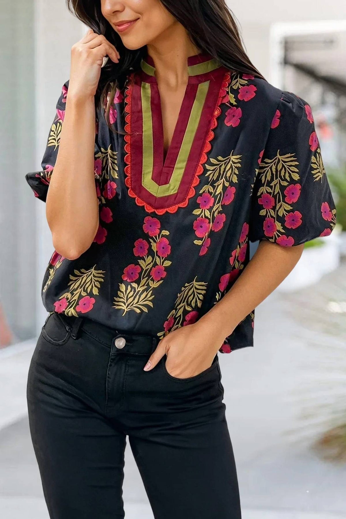 Aapparella - Susanna Floral Top