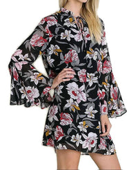 Umgee - Floral Trapeze Dress