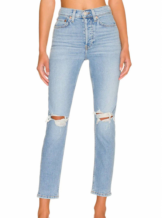 90S HIGH RISE ANKLE CROP JEAN