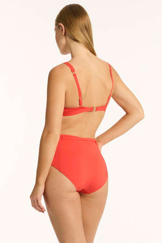 Sea Level Australia - Women's Casa Del Mar Belted High Waist Bikini Bottom