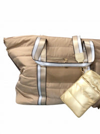 Bc Handbags - Women's Puffer Weekender Crossbody Puffer Bag