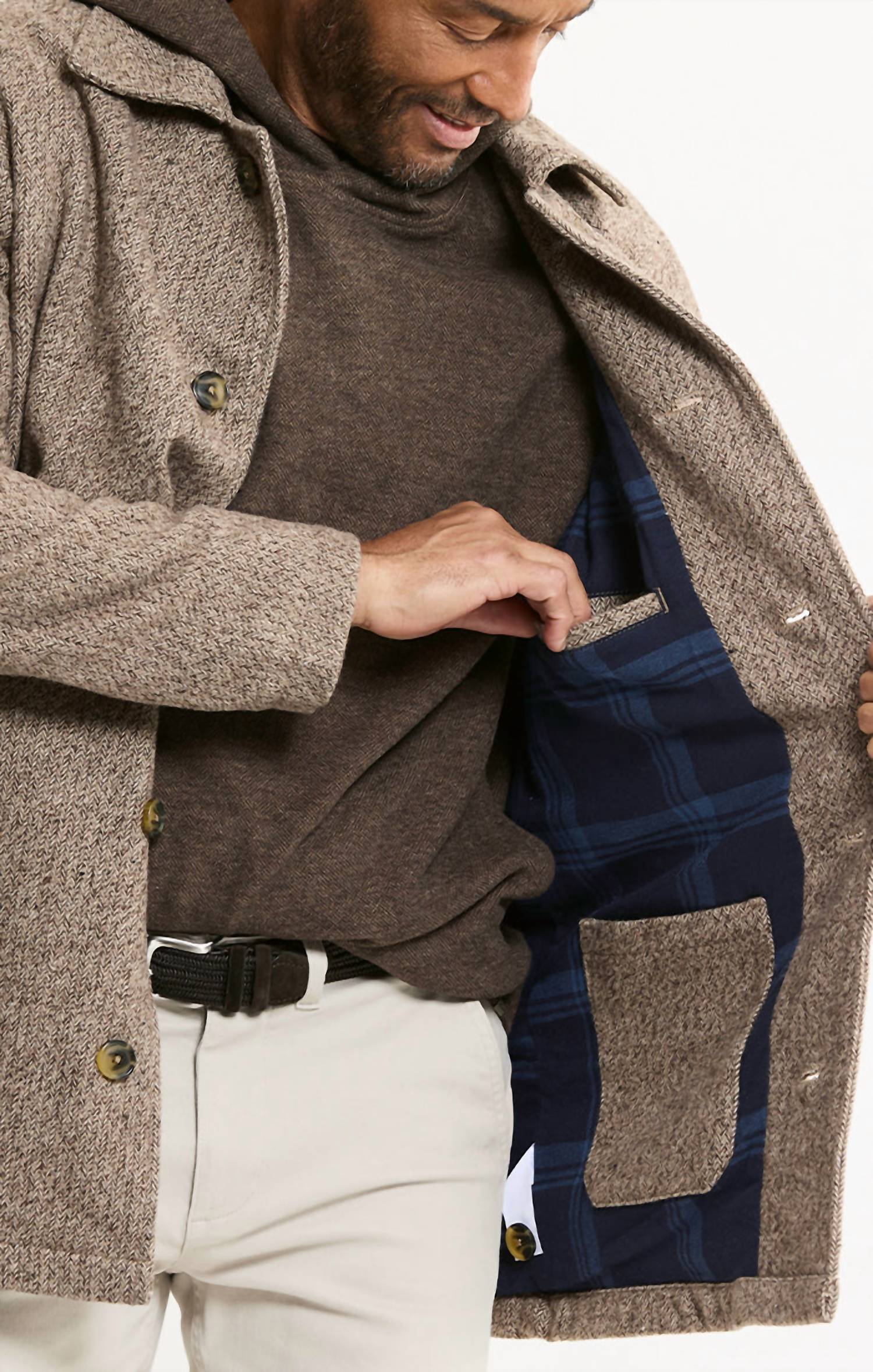 Jachs New York - Classic Lined Herringbone Coat
