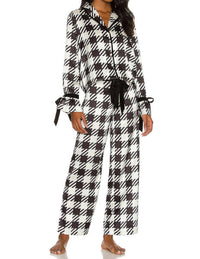Beach Riot Lee Ann & Brook Set in houndstooth - women's sleepwear