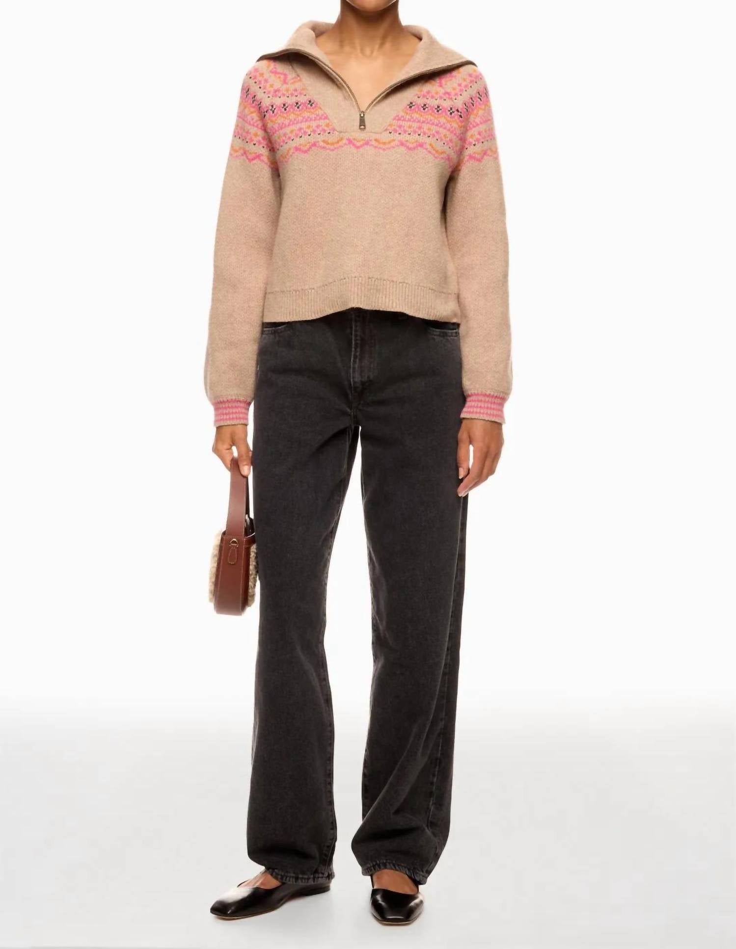 Marine Layer - Archive Whitney Quarter Zip Sweater