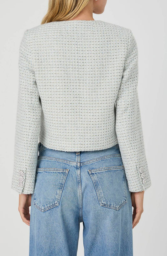 French Connection - Tweed Embellished Crop Jacket