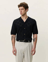 Les Deux - Square Knitted Short Sleeve Shirt