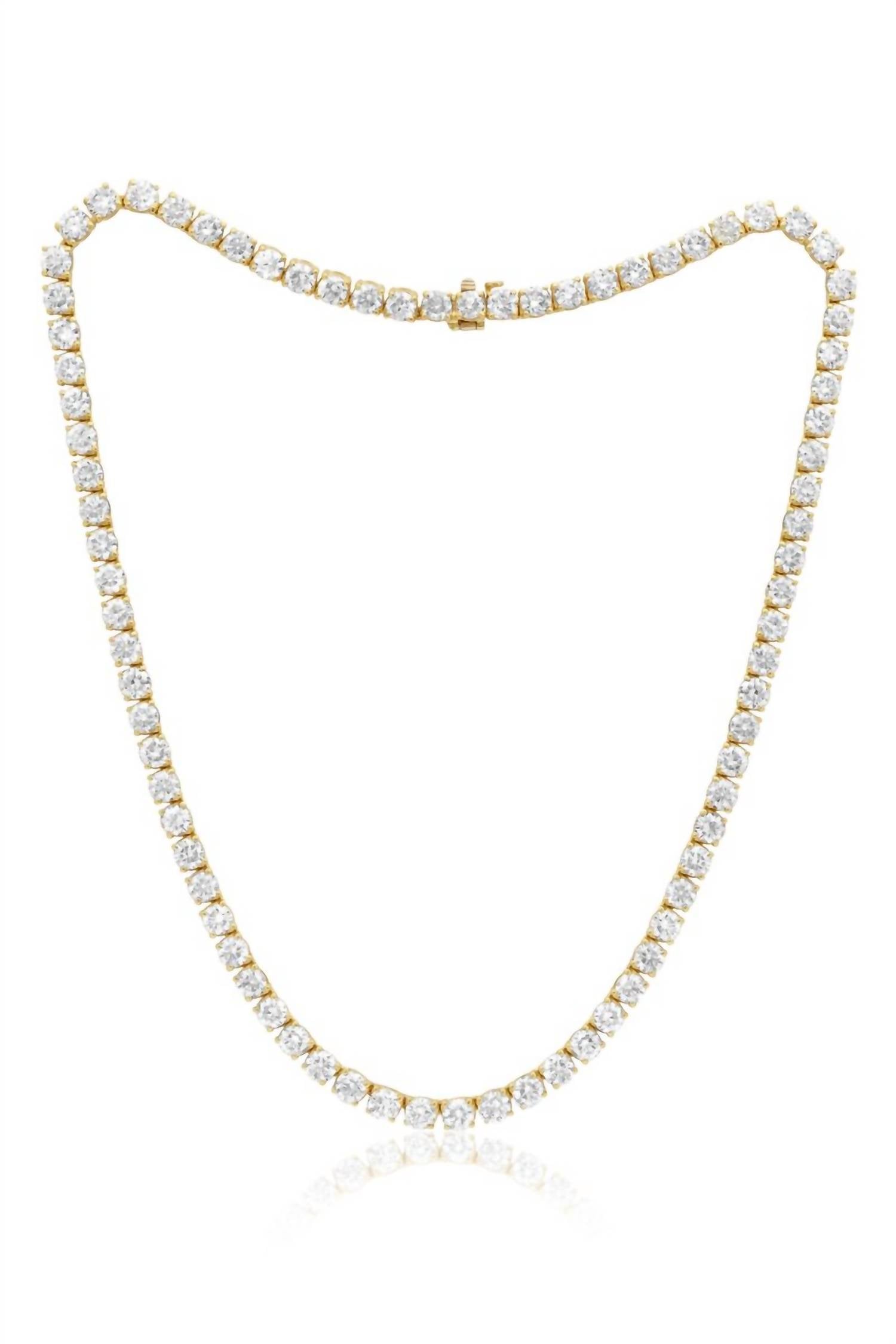 Diana M Jewels - Women's Rare 26.43 Carat Diamond Tennis Necklace