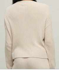 Barefoot Dreams - Textured Rib Cardigan