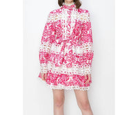 Ina Fashion - Positano Crochet Lace Mini Dress