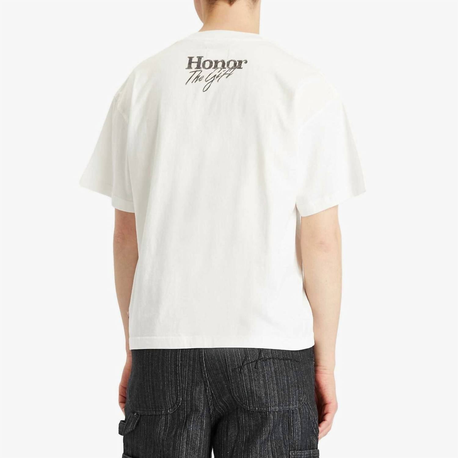 HONOR THE GIFT Travelled Journey Tee in white - men's t-shirt - view 4