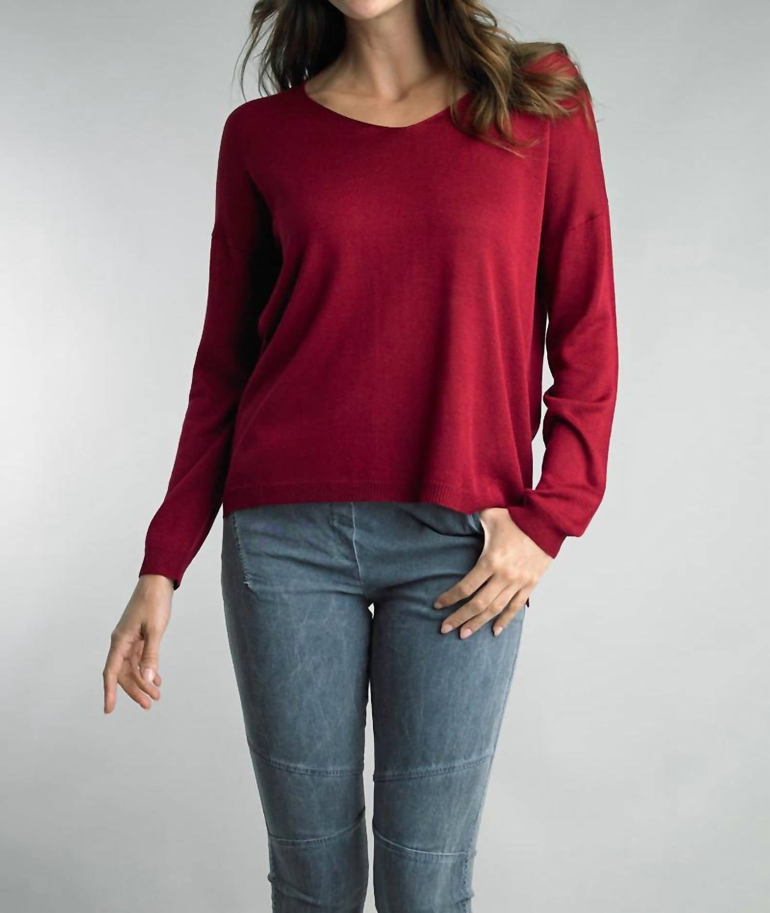 Tempo Paris - V Neck Knit Sweater