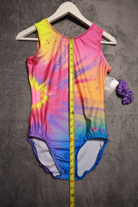 GK Elite Women's Choice Of Champions Gymnastics Cl Elite Leotard With Scrunnci in pink blue - women's swimwear - view 5