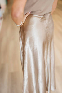 Current Air - Sleeveless Satin Maxi Dress