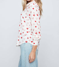 Renuar - Love Heart Woven Blouse