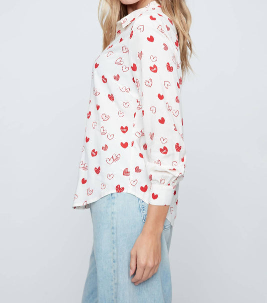 Renuar - Love Heart Woven Blouse