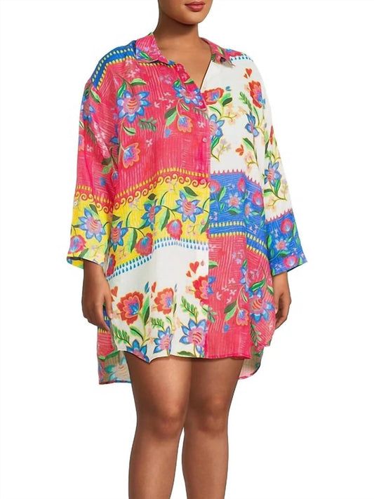 Johnny Was - WOMEN'S RUMBA BUTTON DOWN SHIRT DRESS PLUS