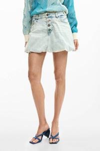 Desigual - Short Denim Mini Skirt
