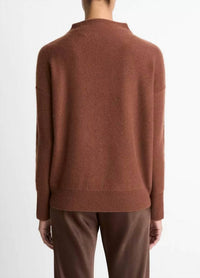 Vince - Plush Cashmere Funnel-Neck Sweater